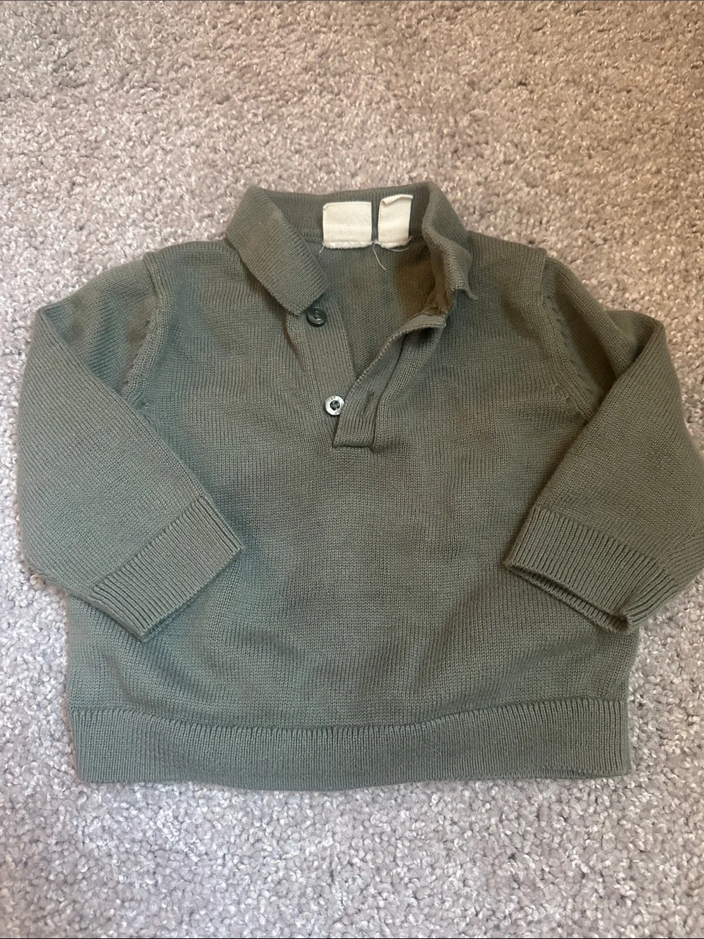 Baby GAP Olive Green Baby Knit Set
